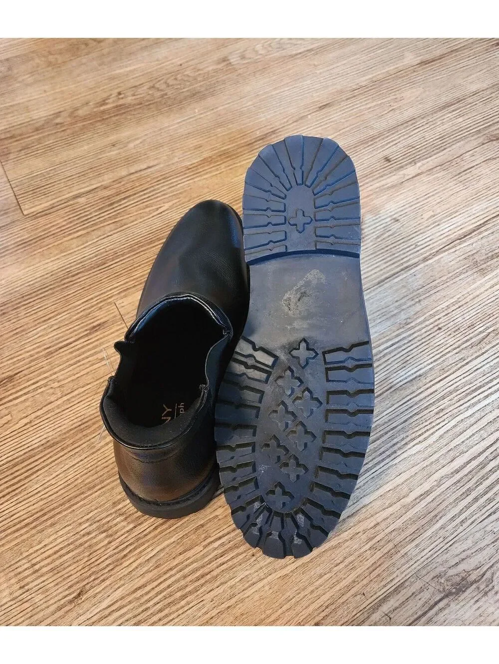 Size 12 Marc Joseph Black Leather Chelsea Boots with Rugged Sole, Size 41, Used